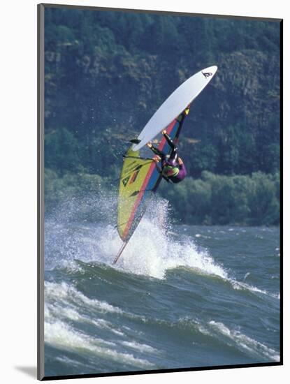 Windsurfing in Hood River, Oregon, USA-Lee Kopfler-Mounted Photographic Print