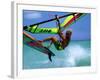 Windsurfing Jumping, Aruba, Caribbean-James Kay-Framed Photographic Print