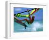 Windsurfing Jumping, Aruba, Caribbean-James Kay-Framed Photographic Print