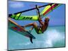 Windsurfing Jumping, Aruba, Caribbean-James Kay-Mounted Photographic Print