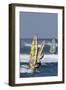 Windsurfing on the Ocean at Sunset, Maui, Hawaii, USA-Gerry Reynolds-Framed Photographic Print