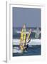 Windsurfing on the Ocean at Sunset, Maui, Hawaii, USA-Gerry Reynolds-Framed Photographic Print