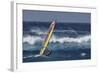 Windsurfing on the Ocean at Sunset, Maui, Hawaii, USA-Gerry Reynolds-Framed Photographic Print