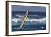 Windsurfing on the Ocean at Sunset, Maui, Hawaii, USA-Gerry Reynolds-Framed Photographic Print