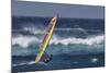 Windsurfing on the Ocean at Sunset, Maui, Hawaii, USA-Gerry Reynolds-Mounted Photographic Print