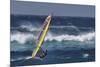 Windsurfing on the Ocean at Sunset, Maui, Hawaii, USA-Gerry Reynolds-Mounted Photographic Print