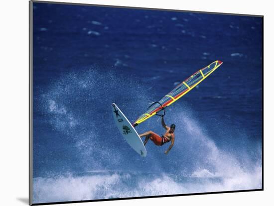 Windsurfing-null-Mounted Photographic Print