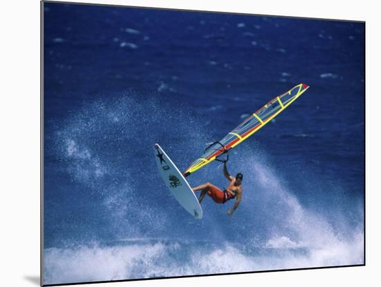 Windsurfing-null-Mounted Photographic Print
