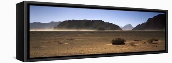 Windswept Desert, Wadi Rum, Jordan-null-Framed Stretched Canvas