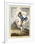 Windswept Man Battles His Way Across Hampstead Heath-James Gillray-Framed Art Print