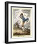 Windswept Man Battles His Way Across Hampstead Heath-James Gillray-Framed Art Print