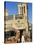 Windtower Overlooks Deira Old Souk and Spice Souk, Deira, Dubai, United Arab Emirates, Middle East-Ken Gillham-Stretched Canvas