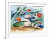 Windy Bunny & Tulips-sylvia pimental-Framed Art Print