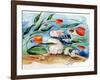 Windy Bunny & Tulips-sylvia pimental-Framed Art Print