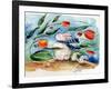 Windy Bunny & Tulips-sylvia pimental-Framed Art Print