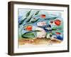 Windy Bunny & Tulips-sylvia pimental-Framed Art Print