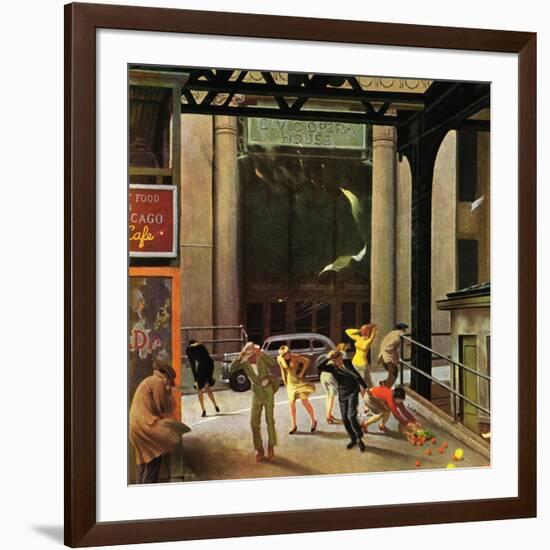 "Windy City," March 23, 1946-John Falter-Framed Giclee Print