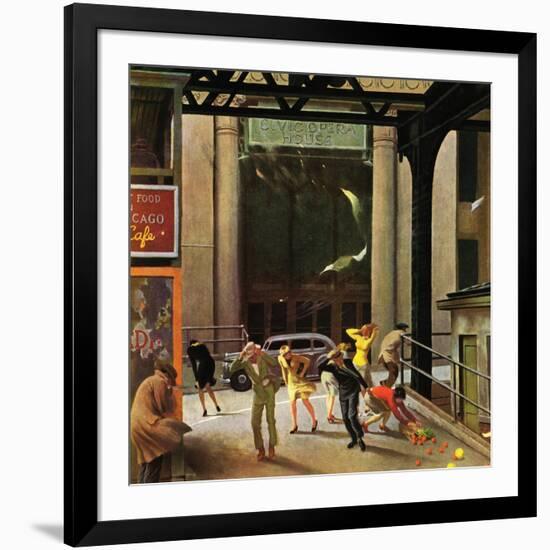 "Windy City," March 23, 1946-John Falter-Framed Giclee Print