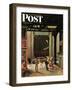 "Windy City," Saturday Evening Post Cover, March 23, 1946-John Falter-Framed Giclee Print