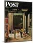 "Windy City," Saturday Evening Post Cover, March 23, 1946-John Falter-Mounted Giclee Print