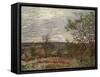 Windy Day at Veneux, 1882-Alfred Sisley-Framed Stretched Canvas