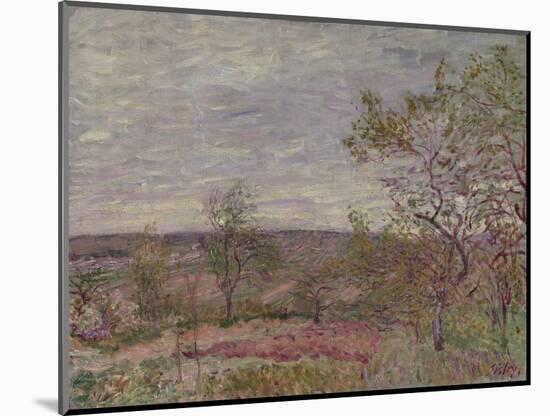 Windy Day at Veneux, 1882-Alfred Sisley-Mounted Giclee Print