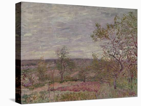 Windy Day at Veneux, 1882-Alfred Sisley-Stretched Canvas
