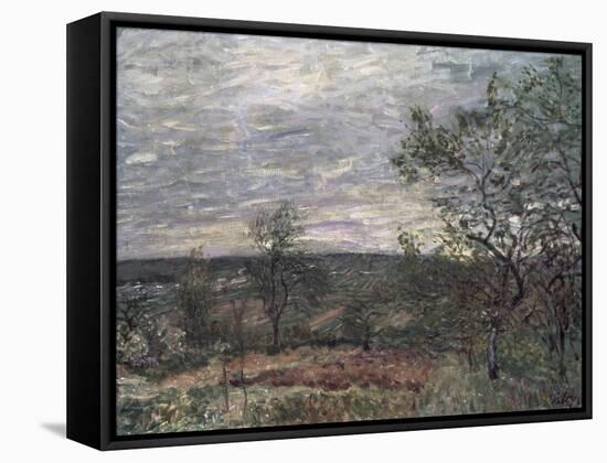 Windy Day in Vienna-Alfred Sisley-Framed Stretched Canvas