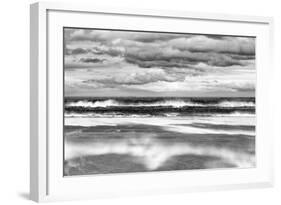 Windy Day on a Sandy Beach Between Bamburgh and Seahouses, Northumberland, Uk-Nadia Isakova-Framed Photographic Print