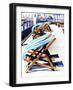 Windy Day On Eastbourne Pier-Dorothy Berry-Lound-Framed Giclee Print