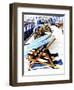 Windy Day On Eastbourne Pier-Dorothy Berry-Lound-Framed Giclee Print