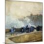 Windy Day, Paris, 1889-Childe Hassam-Mounted Giclee Print