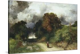 Windy Hilltop - Amagansett, L.I. 1901-Thomas Moran-Stretched Canvas