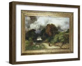 Windy Hilltop, Amagansett, Long Island, 1901-Moran-Framed Giclee Print