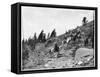 Windy Point, Pike's Peak, Colorado, Late 19th Century-John L Stoddard-Framed Stretched Canvas