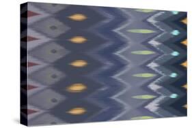 Windy Rug Pattern in Blues-null-Stretched Canvas