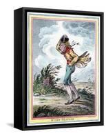 Windy Weather, 1808-James Gillray-Framed Stretched Canvas