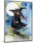 Windy Witch Halloween-sylvia pimental-Mounted Art Print