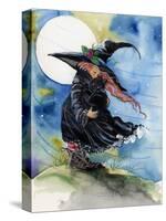 Windy Witch Halloween-sylvia pimental-Stretched Canvas