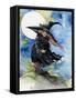 Windy Witch Halloween-sylvia pimental-Framed Stretched Canvas