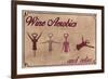 Wine Aerobics-Lantern Press-Framed Art Print