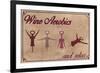 Wine Aerobics-Lantern Press-Framed Art Print