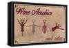 Wine Aerobics-Lantern Press-Framed Stretched Canvas