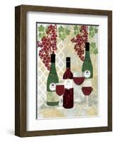 Wine and Bottles-Bee Sturgis-Framed Art Print