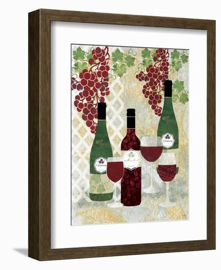 Wine and Bottles-Bee Sturgis-Framed Art Print