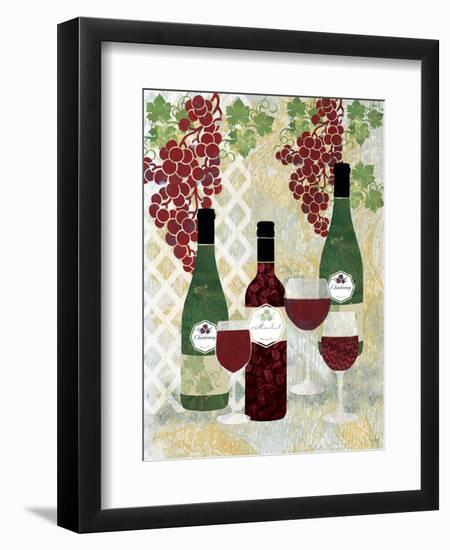 Wine and Bottles-Bee Sturgis-Framed Art Print