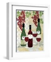 Wine and Bottles-Bee Sturgis-Framed Art Print