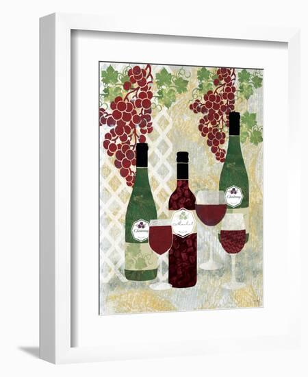 Wine and Bottles-Bee Sturgis-Framed Art Print