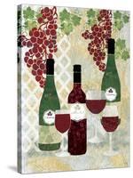 Wine and Bottles-Bee Sturgis-Stretched Canvas