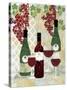 Wine and Bottles-Bee Sturgis-Stretched Canvas